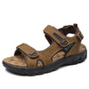 Men’s Genuine Leather Sandals – Classic Outdoor Casual Summer Shoes