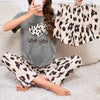 Women’s 3-Piece Loungewear Set – Short Sleeve Top with Shorts & Pants, Casual Sleepwear Pajama Set