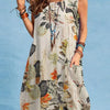 Women’s Bohemian Floral Sundress – Sleeveless Summer Beach Dress