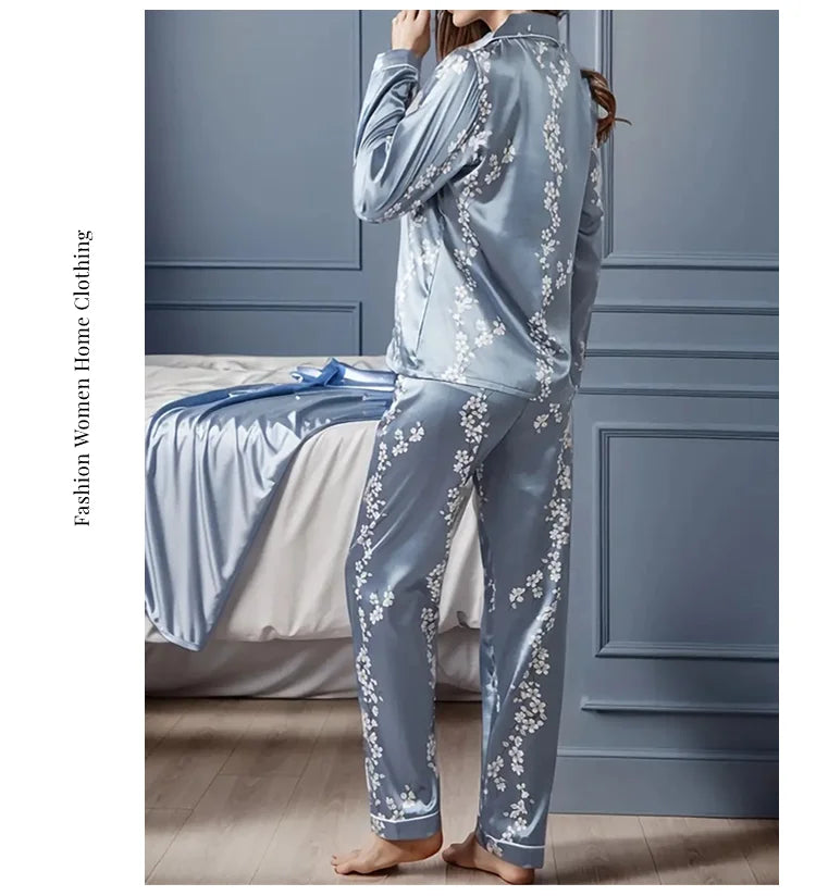 Women Satin Pajama Casual Sleepwear