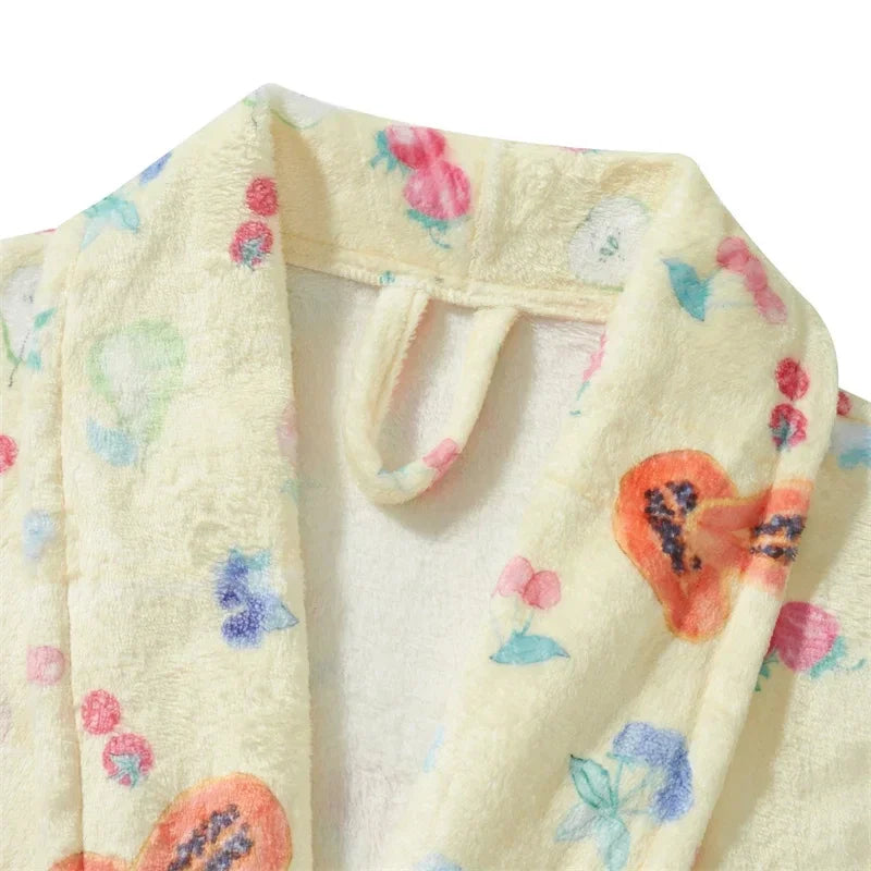 Women's Flannel Floral Robe