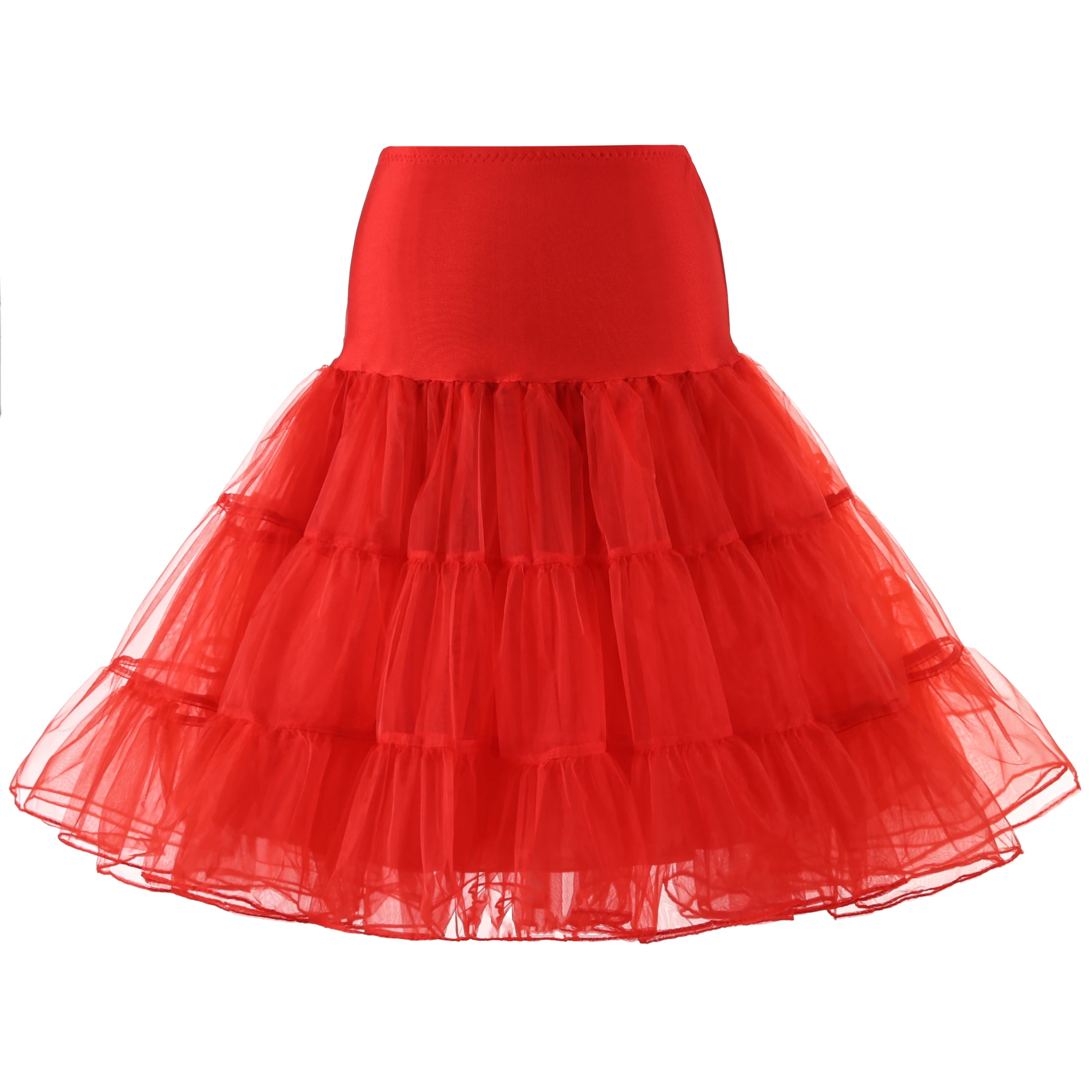 Women's 50s Vintage Tulle Petticoat – Fluffy Half Slip Tutu Underskirt