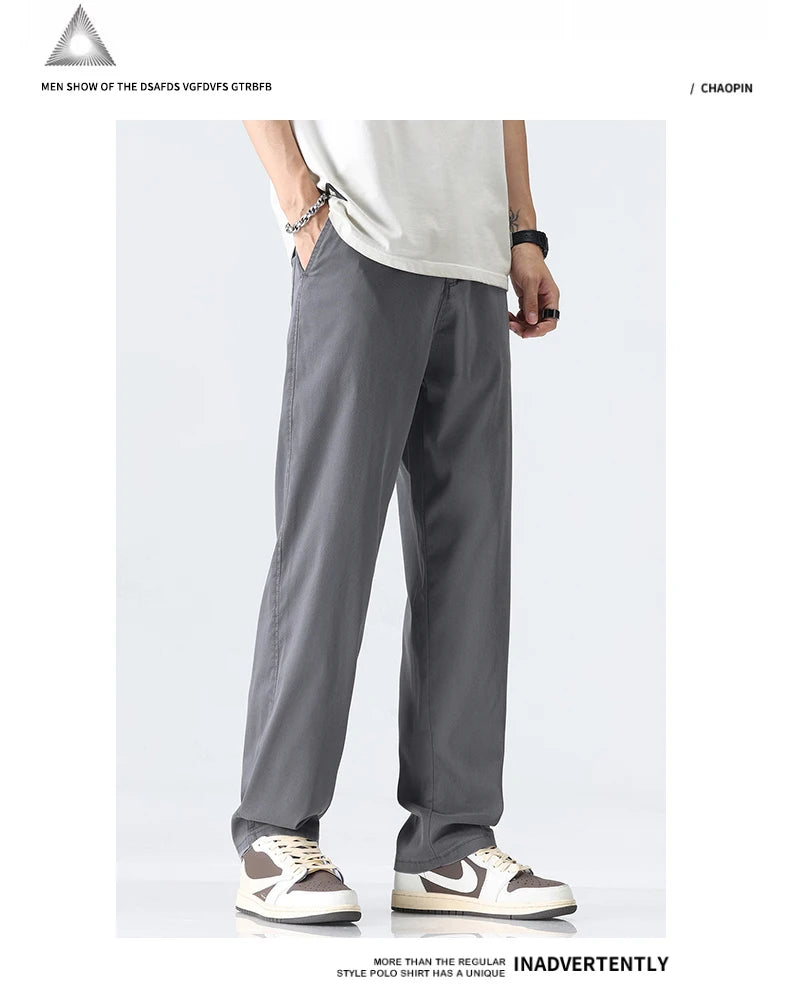 Men's Ultra-thin Lyocell Wide-Leg Pants