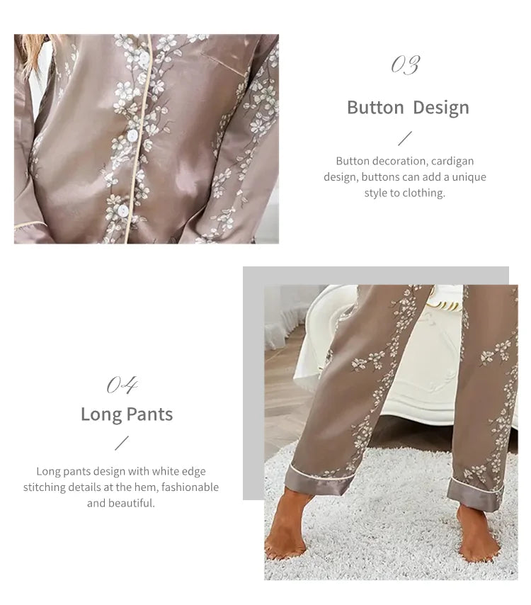 Women Satin Pajama Casual Sleepwear