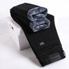 Men’s Winter Fleece-Lined Jeans – Thick Warm Slim Straight Elastic Denim Pants