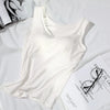 Women's Slim Fit Padded Tank Top with Built-In Bra