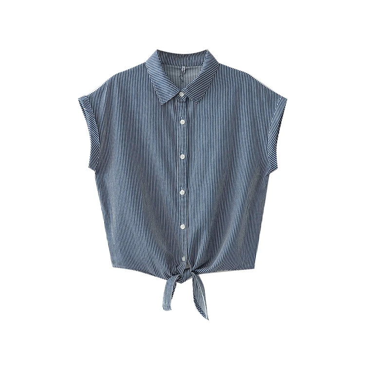 Women’s V-Neck Knot Wrap Top Short Jacket