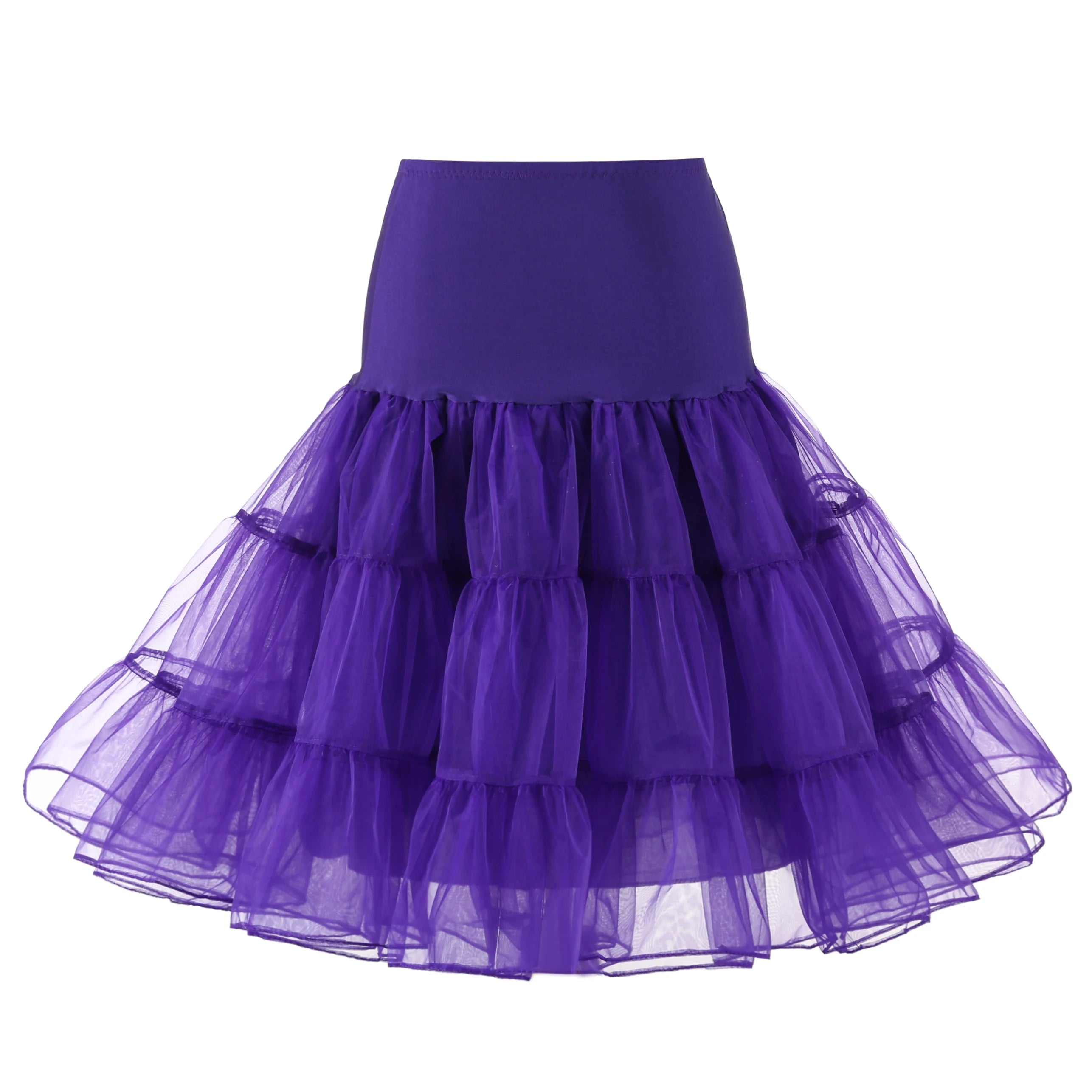 Women's 50s Vintage Tulle Petticoat – Fluffy Half Slip Tutu Underskirt