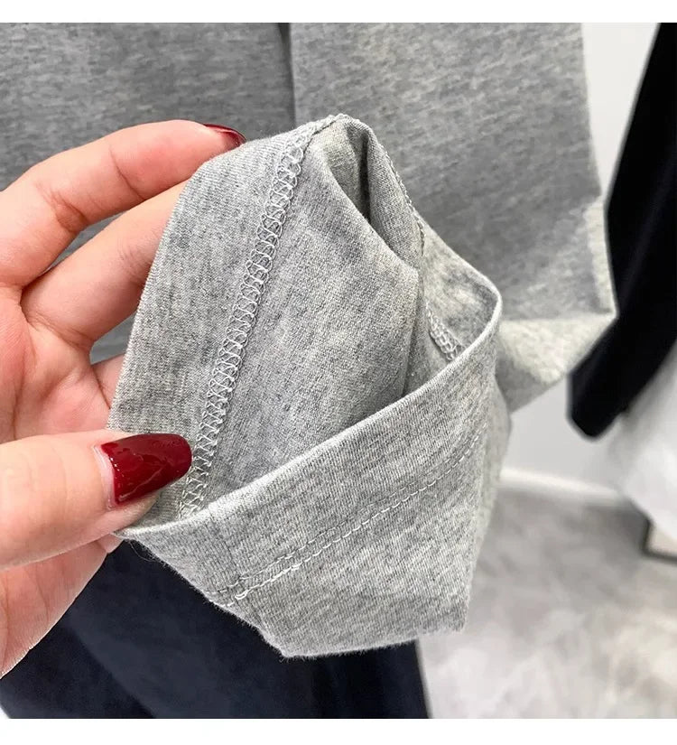 Women’s Off-Shoulder Cotton Long Sleeve T-Shirt