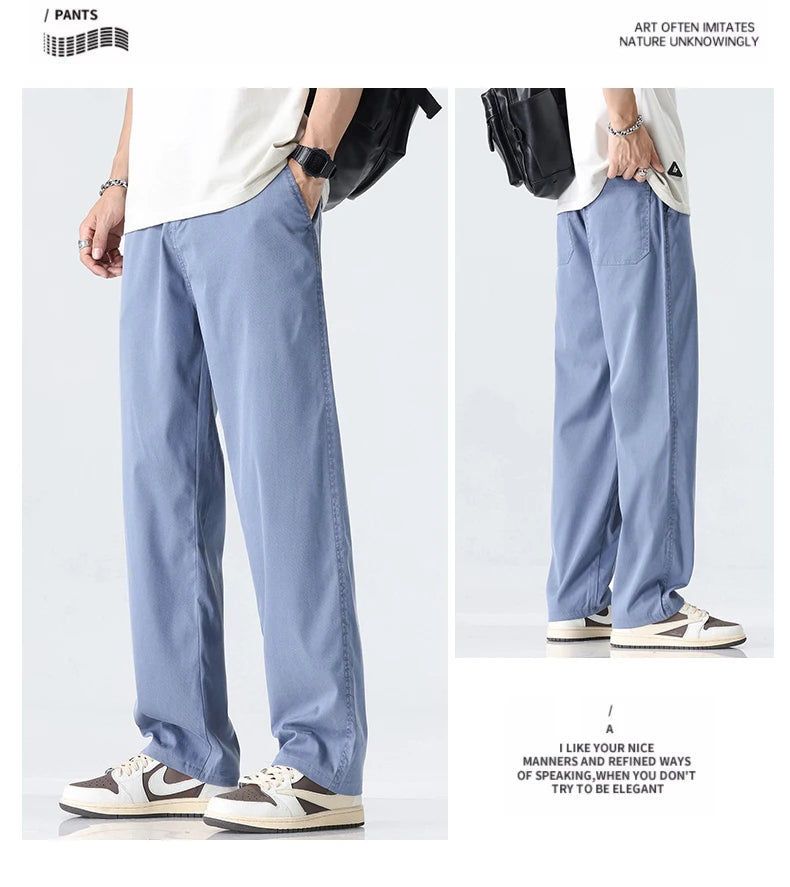 Men's Ultra-thin Lyocell Wide-Leg Pants