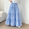 Women's Tiered Maxi Skirt with Elastic Waist
