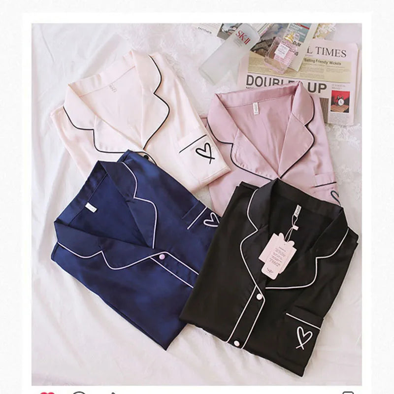 Women’s Ice Silk Pajama Set