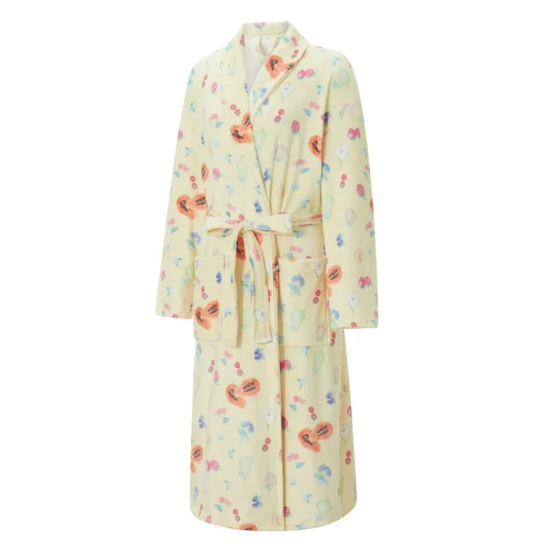 Women's Flannel Floral Robe