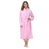 RONGTAI Women’s Soft Warm Bathrobe – Facecloth Fleece Robe