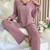 Women’s Ribbed Pajama Set