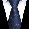 Men’s 8cm Striped Necktie – Blue & Gold Tie for Business or Weddings