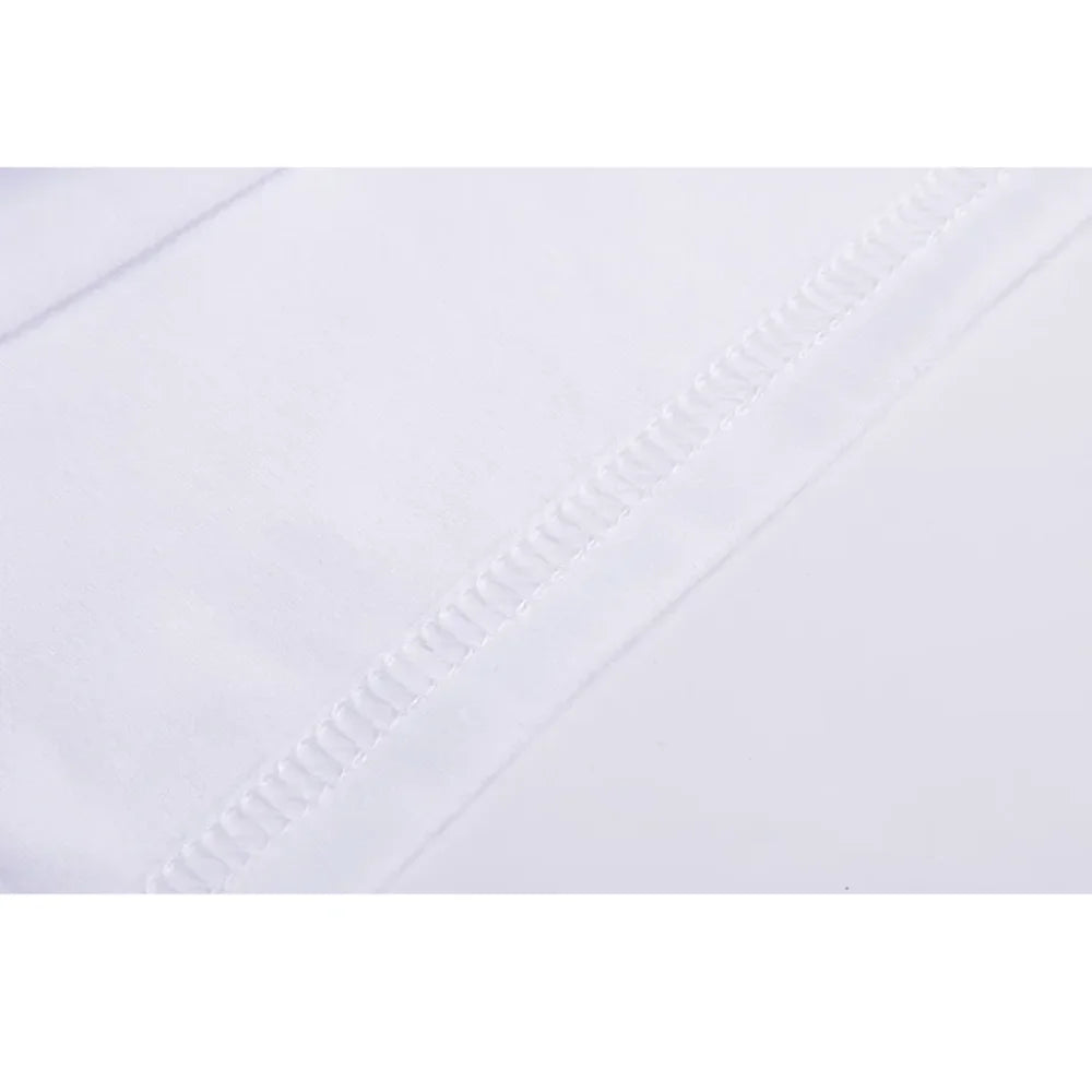 Women's White Black Cat Print Short Sleeve T-Shirt