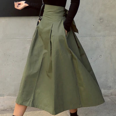 Women's Korean High Waist Swing Skirt