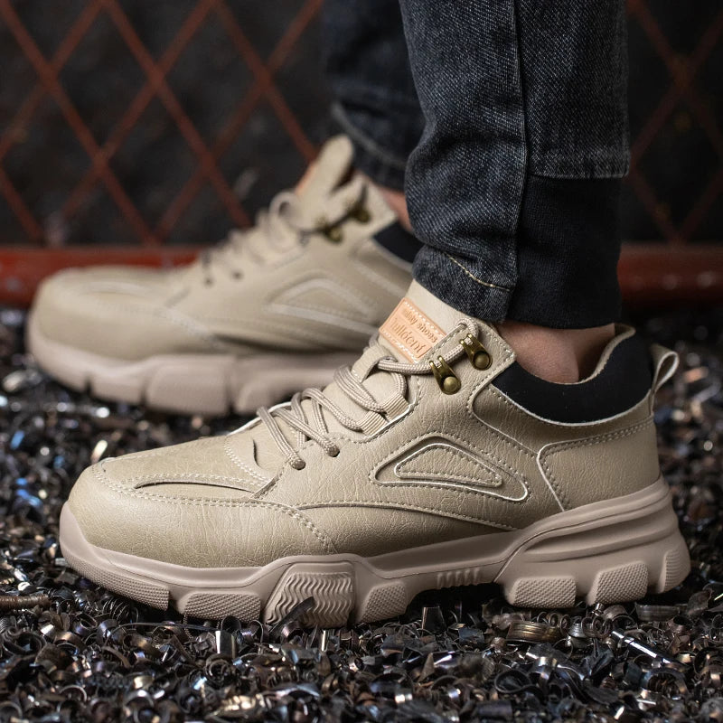 Men’s Steel Toe Safety Shoes – Anti-Smash, Anti-Puncture Work Boots