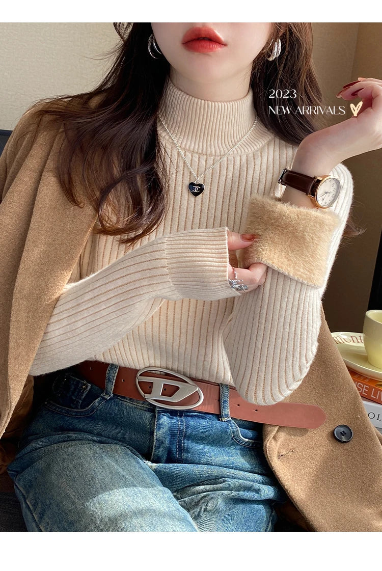Women’s Thermal Turtleneck Sweater – (Winter 2025)