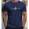 Men’s 100% Cotton Graphic T-Shirt – Slim Fit Summer Short Sleeve Tee