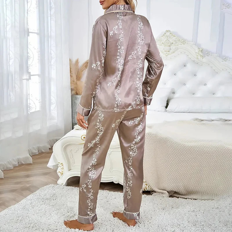 Women Satin Pajama Casual Sleepwear