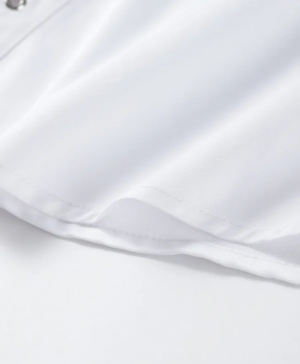 White Casual Loose Long Sleeve Shirt for Women