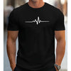 Men’s 100% Cotton Graphic T-Shirt – Slim Fit Summer Short Sleeve Tee
