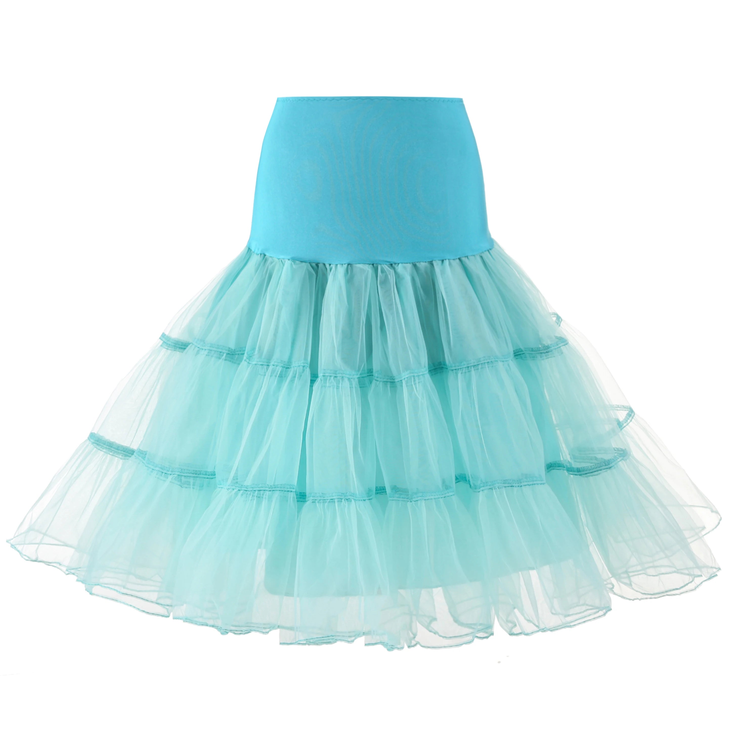 Women's 50s Vintage Tulle Petticoat – Fluffy Half Slip Tutu Underskirt