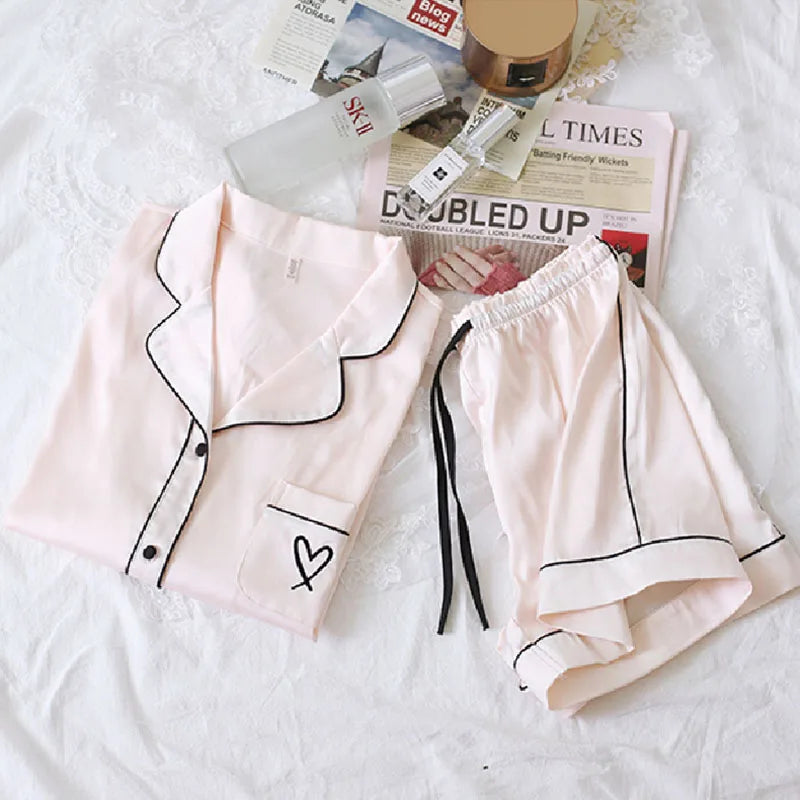 Women’s Ice Silk Pajama Set