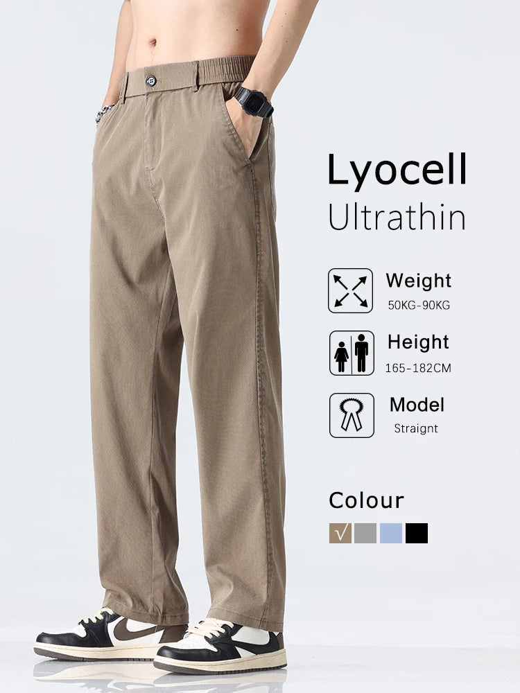 Men's Ultra-thin Lyocell Wide-Leg Pants