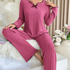 Women’s Ribbed Pajama Set