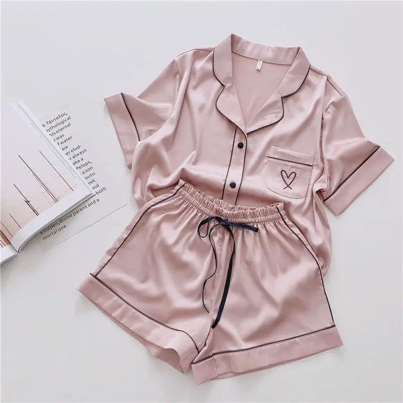 Women’s Ice Silk Pajama Set