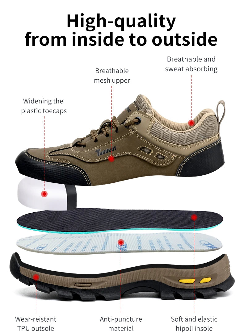 Men’s Safety Work Shoes – Puncture Resistant Protective Boots