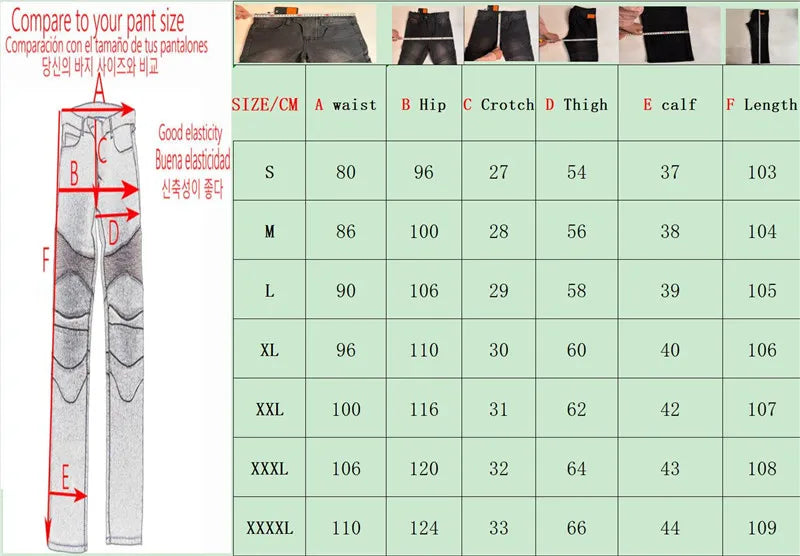 Men’s Motorcycle Riding Jeans – Summer Protective Biker Pants
