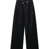 TRAF Women’s Asymmetric High-Waisted Wide-Leg Jeans