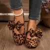 Women’s Leopard Bow Flat Shoes