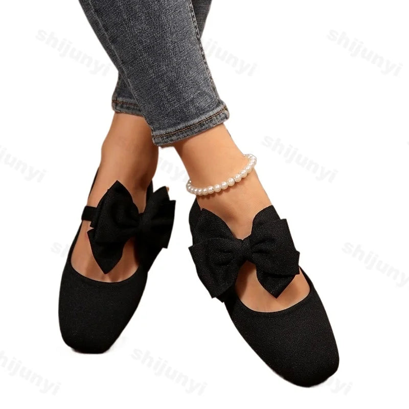 Women’s Leopard Bow Flat Shoes