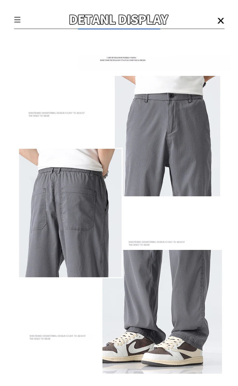 Men's Ultra-thin Lyocell Wide-Leg Pants