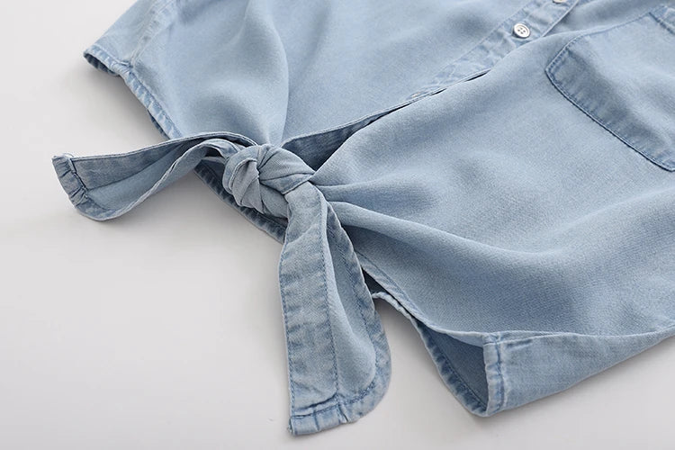 Women’s V-Neck Knot Wrap Top Short Jacket