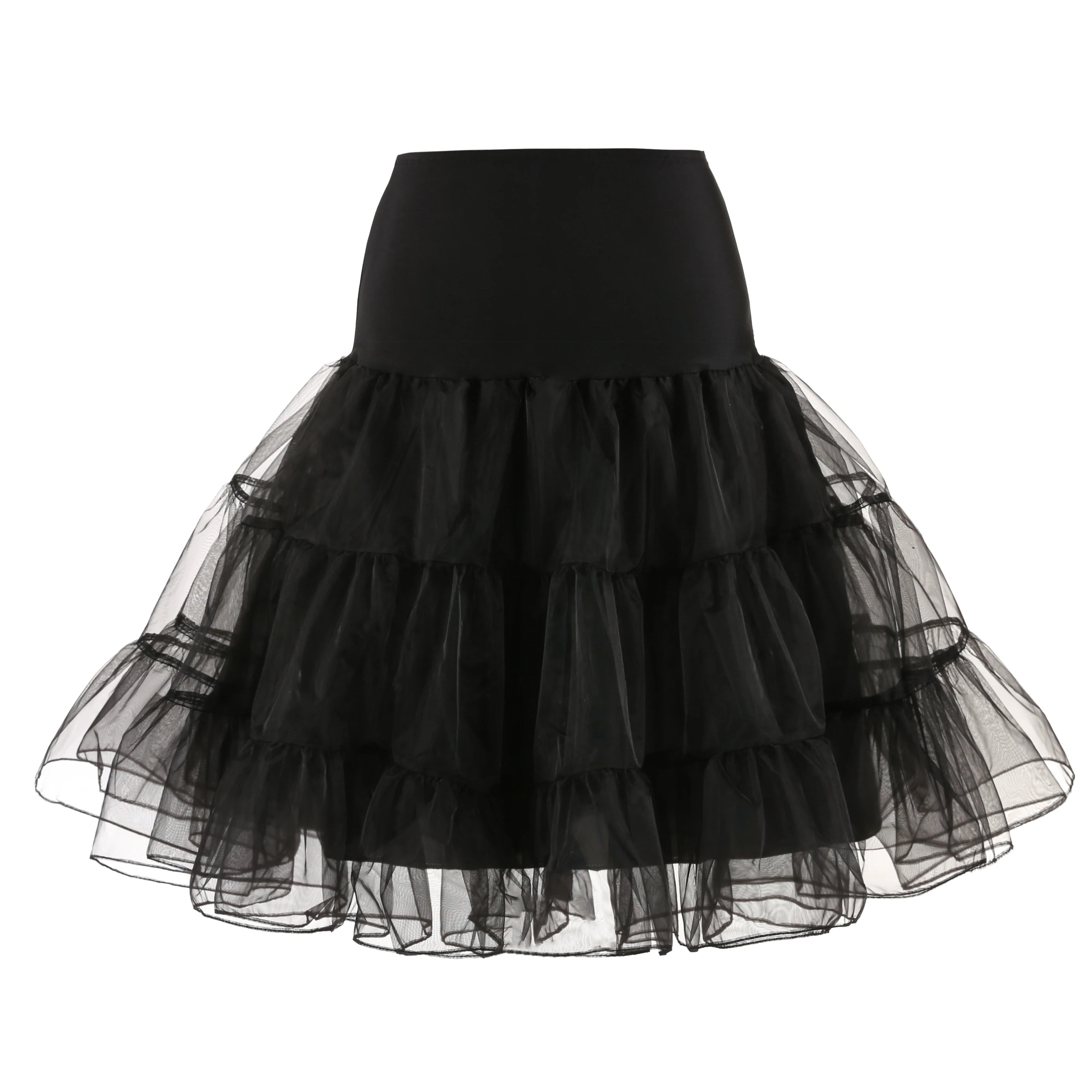 Women's 50s Vintage Tulle Petticoat – Fluffy Half Slip Tutu Underskirt