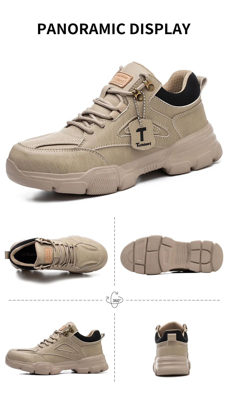 Men’s Steel Toe Safety Shoes – Anti-Smash, Anti-Puncture Work Boots