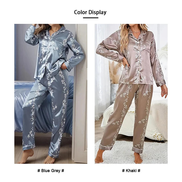 Women Satin Pajama Casual Sleepwear