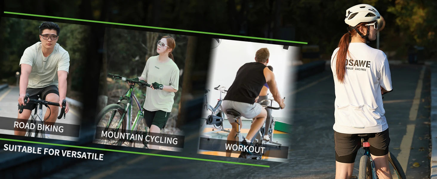 WOSAWE Men’s MTB Cycling Shorts – Motocross & Downhill Bike Shorts with Built-In Liner