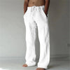 Men's Cotton Linen Baggy Pants – Casual Breathable Trousers
