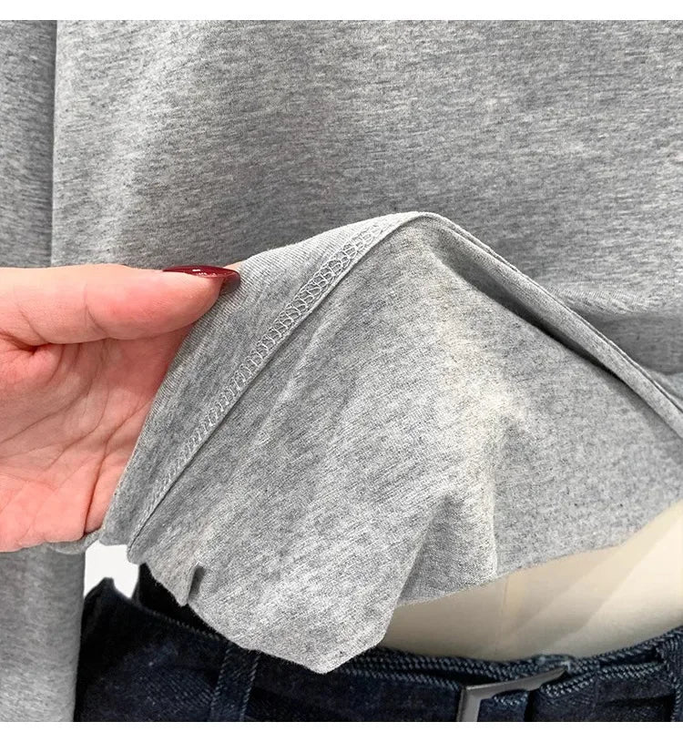 Women’s Off-Shoulder Cotton Long Sleeve T-Shirt