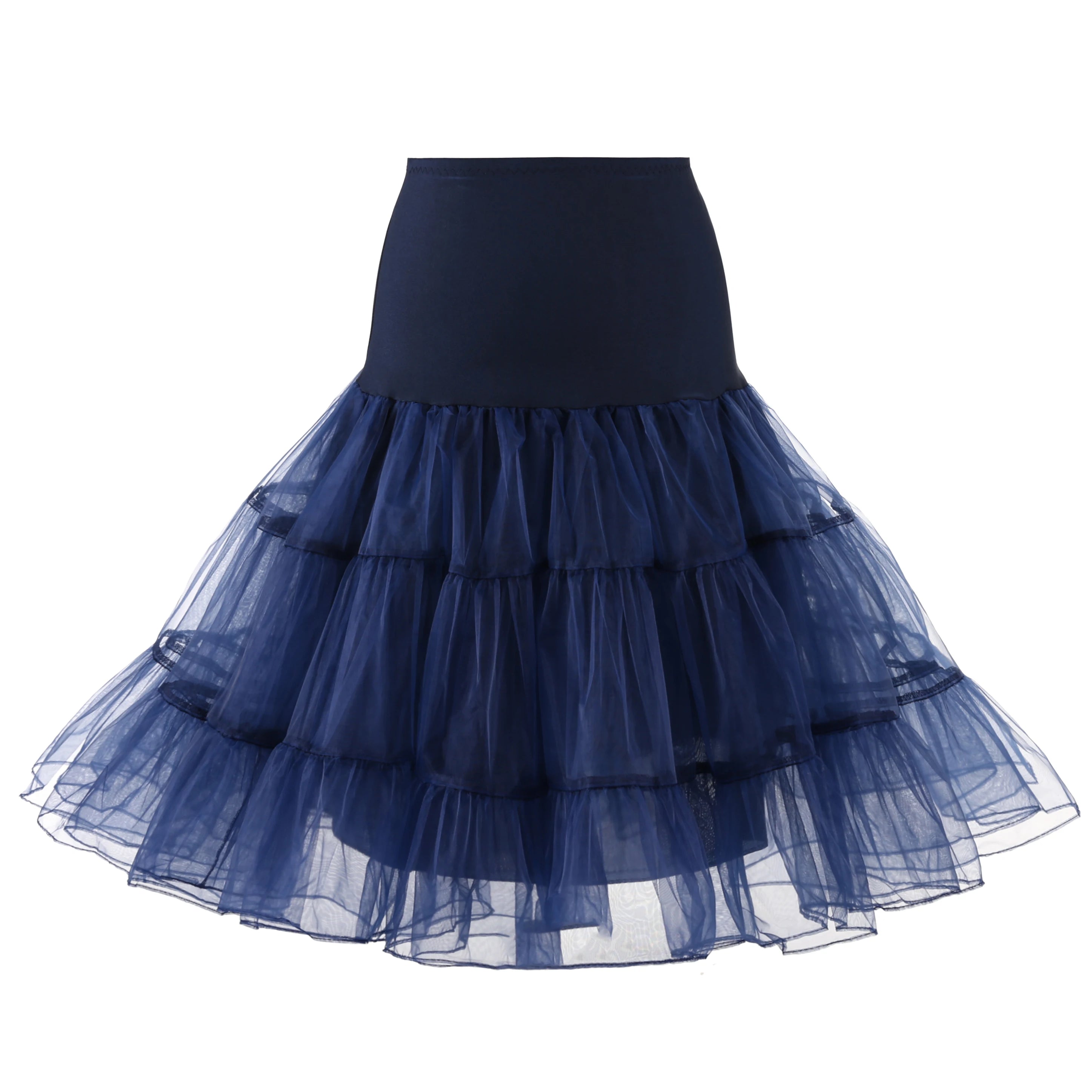 Women's 50s Vintage Tulle Petticoat – Fluffy Half Slip Tutu Underskirt