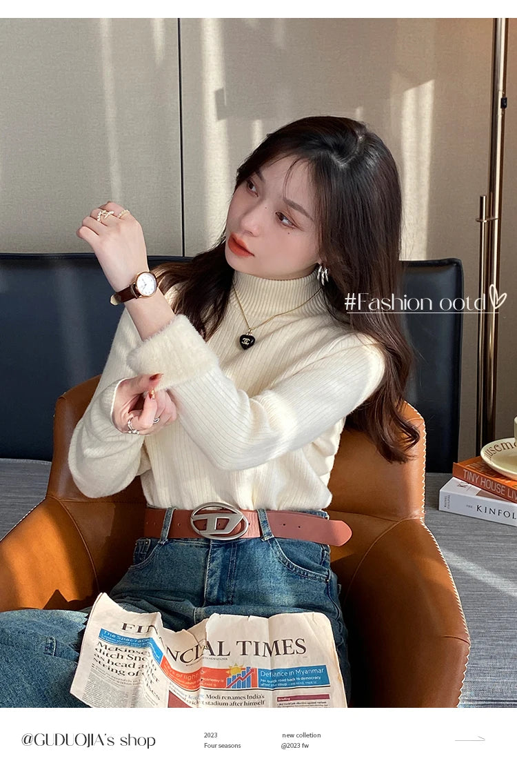 Women’s Thermal Turtleneck Sweater – (Winter 2025)