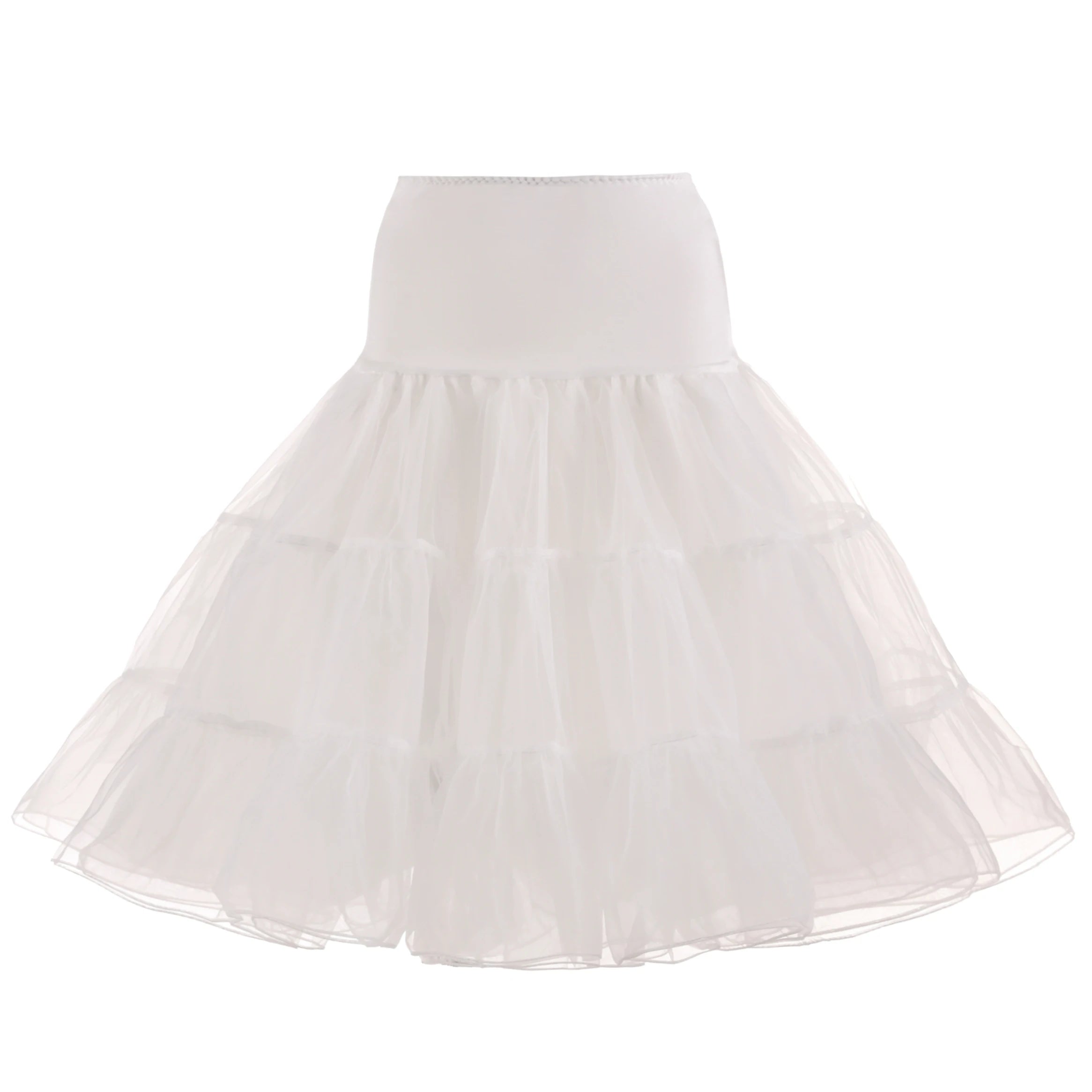 Women's 50s Vintage Tulle Petticoat – Fluffy Half Slip Tutu Underskirt