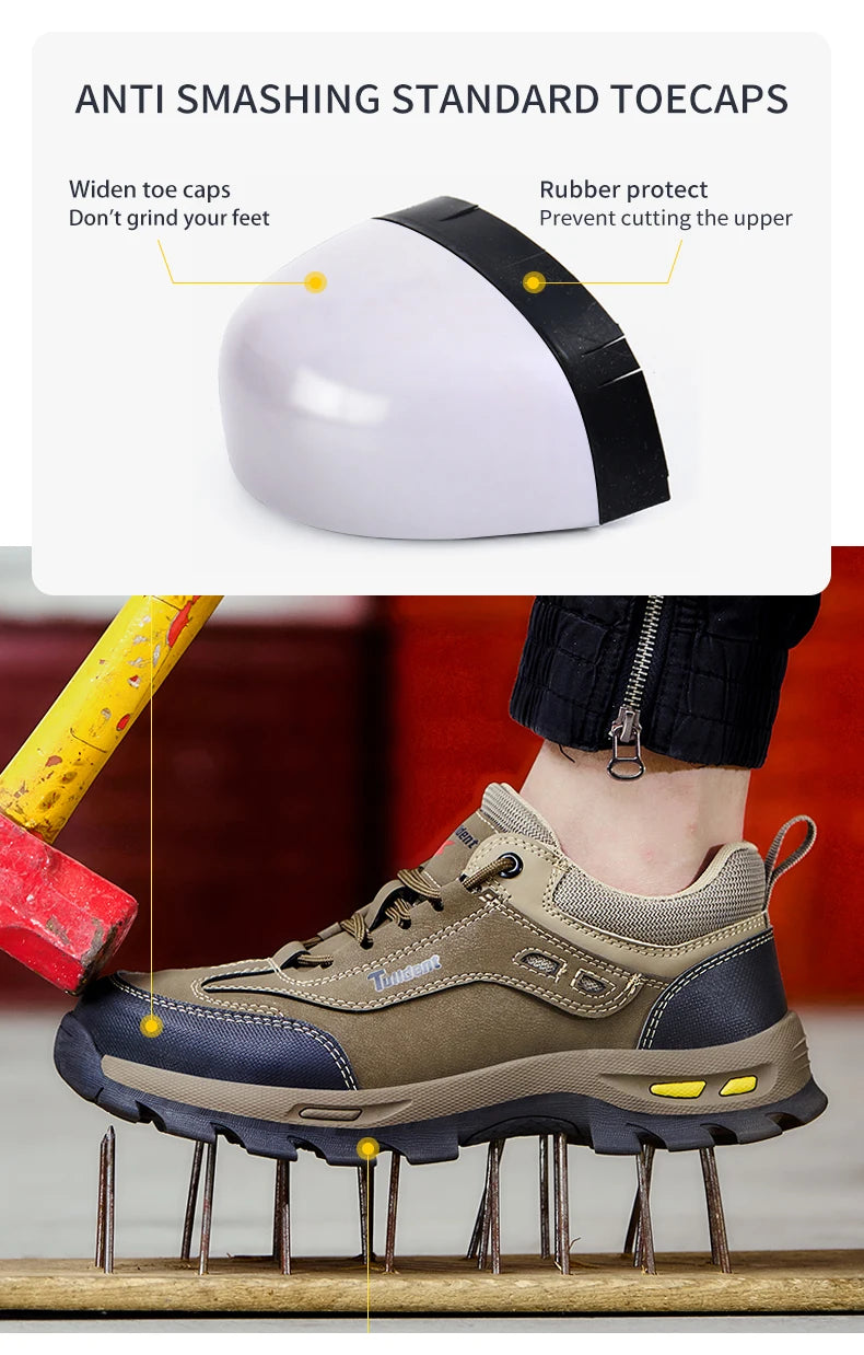 Men’s Safety Work Shoes – Puncture Resistant Protective Boots